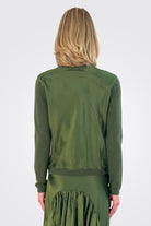 Button Down Cardigan - Utility Green by Brazeau Tricot — alternate view