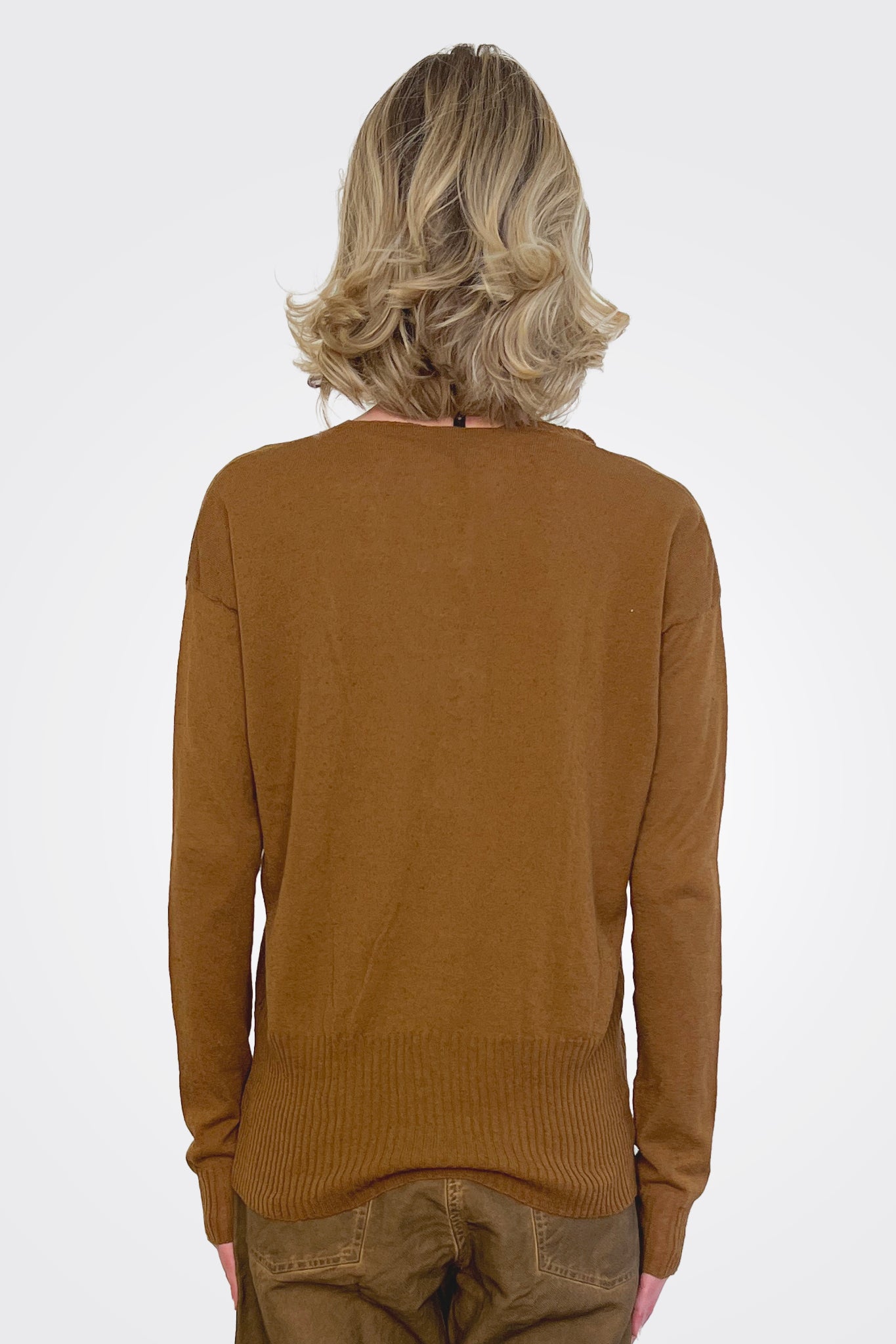 Cutout Cardigan - Bark by Serie Numerica — view 3