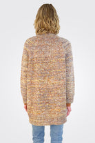 Olive Sweater Cardigan - Melange Multi by HelloNite — view 3