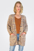 Olive Sweater Cardigan - Melange Multi by HelloNite | 25 South Boutiques