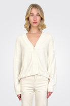 Button Cardigan - Cream by MeiMeij — alternate view