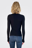 Cashmere Long Sleeve Cardigan - Black by Enza Costa — view 3
