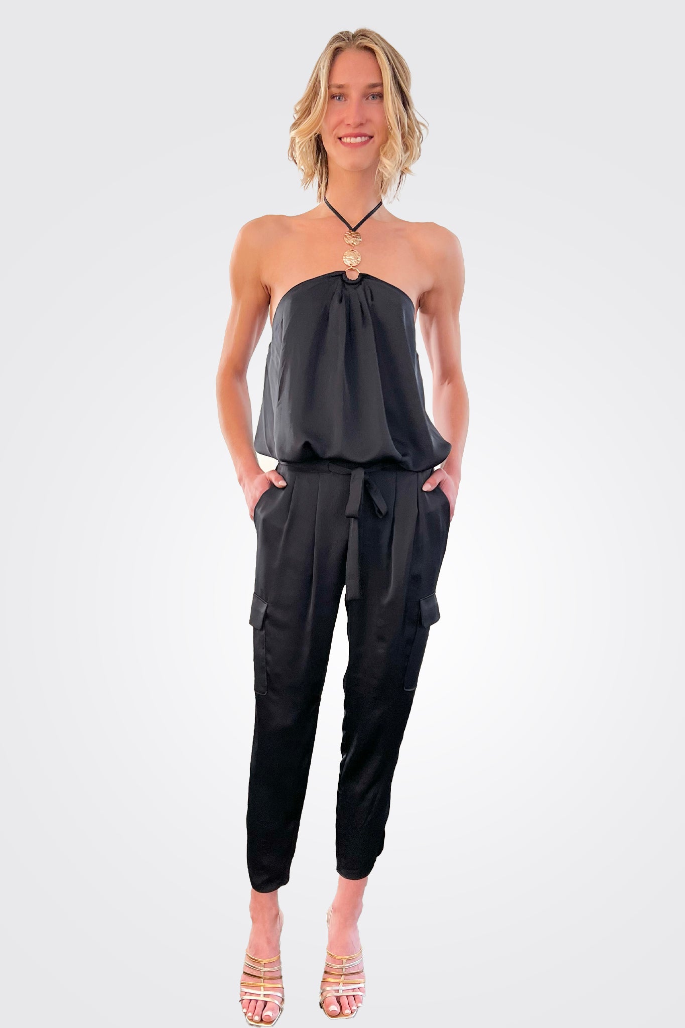 Carmen Halter Top - Black by Ramy Brook — alternate view