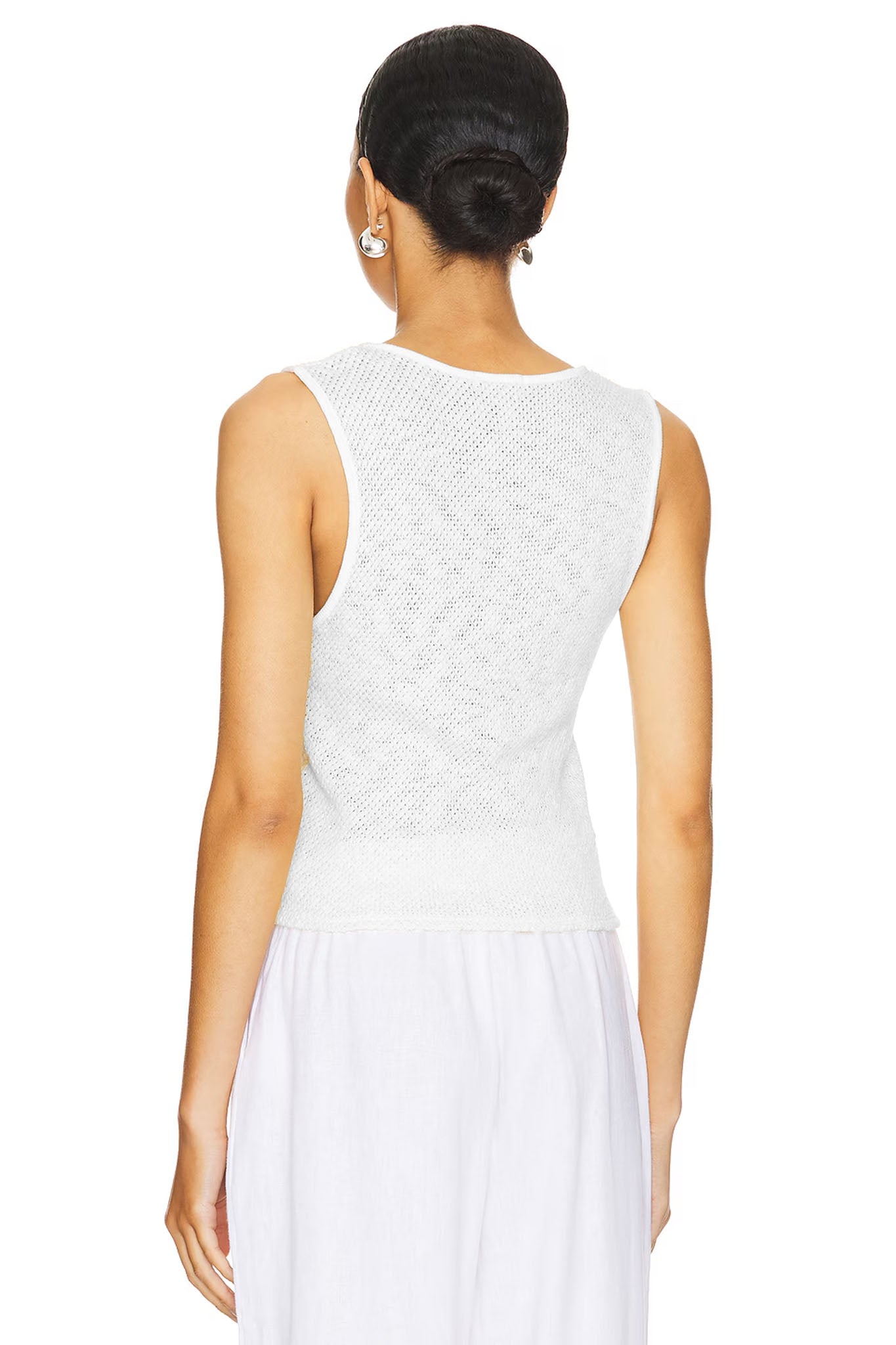 Caspian Twist Top - White by LA Made — alternate view