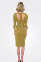 Miora Dress - Bright Olive by Chiara Boni — alternate view