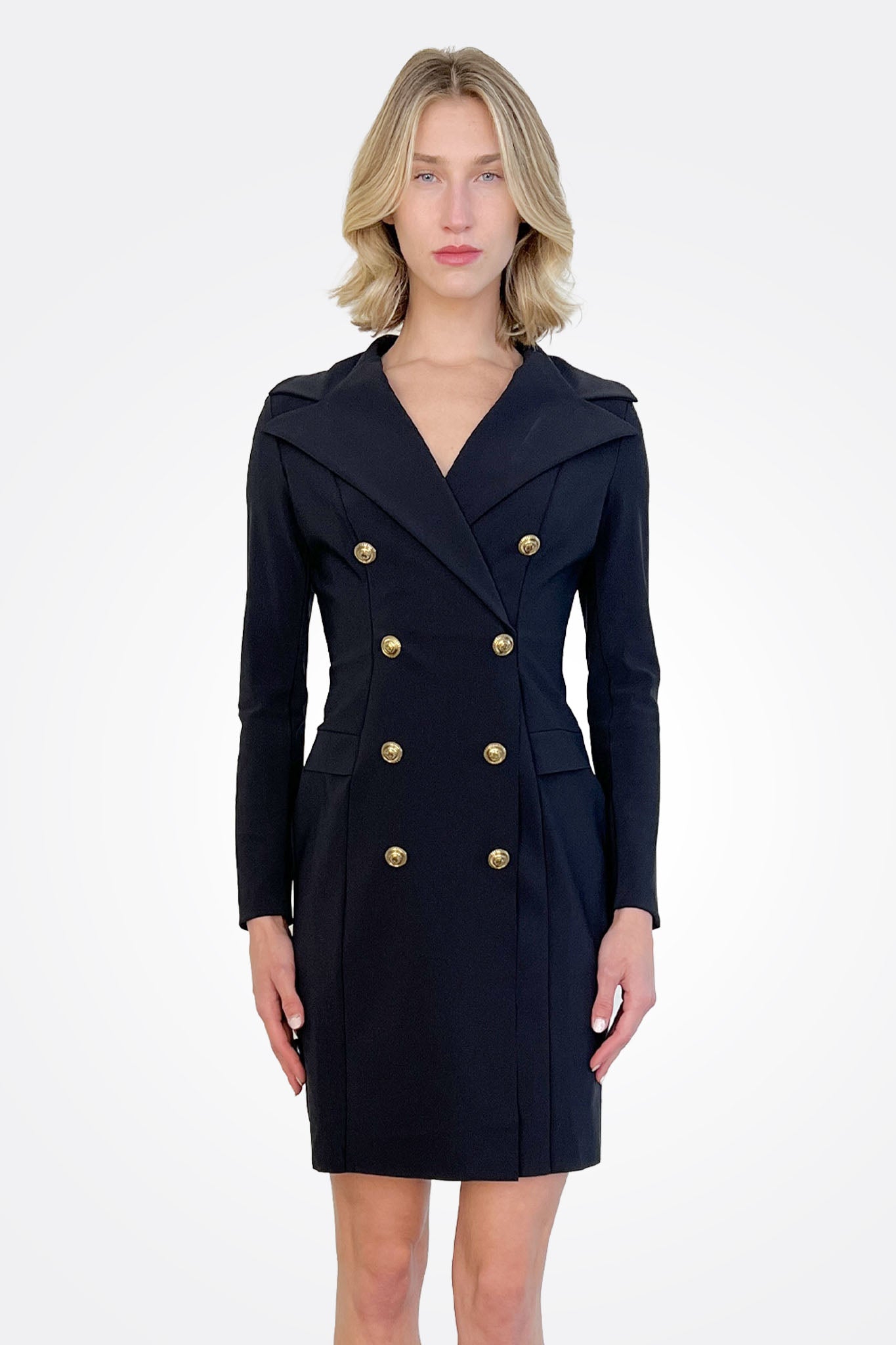 Disma Jersey Dress - Black by Chiara Boni — alternate view