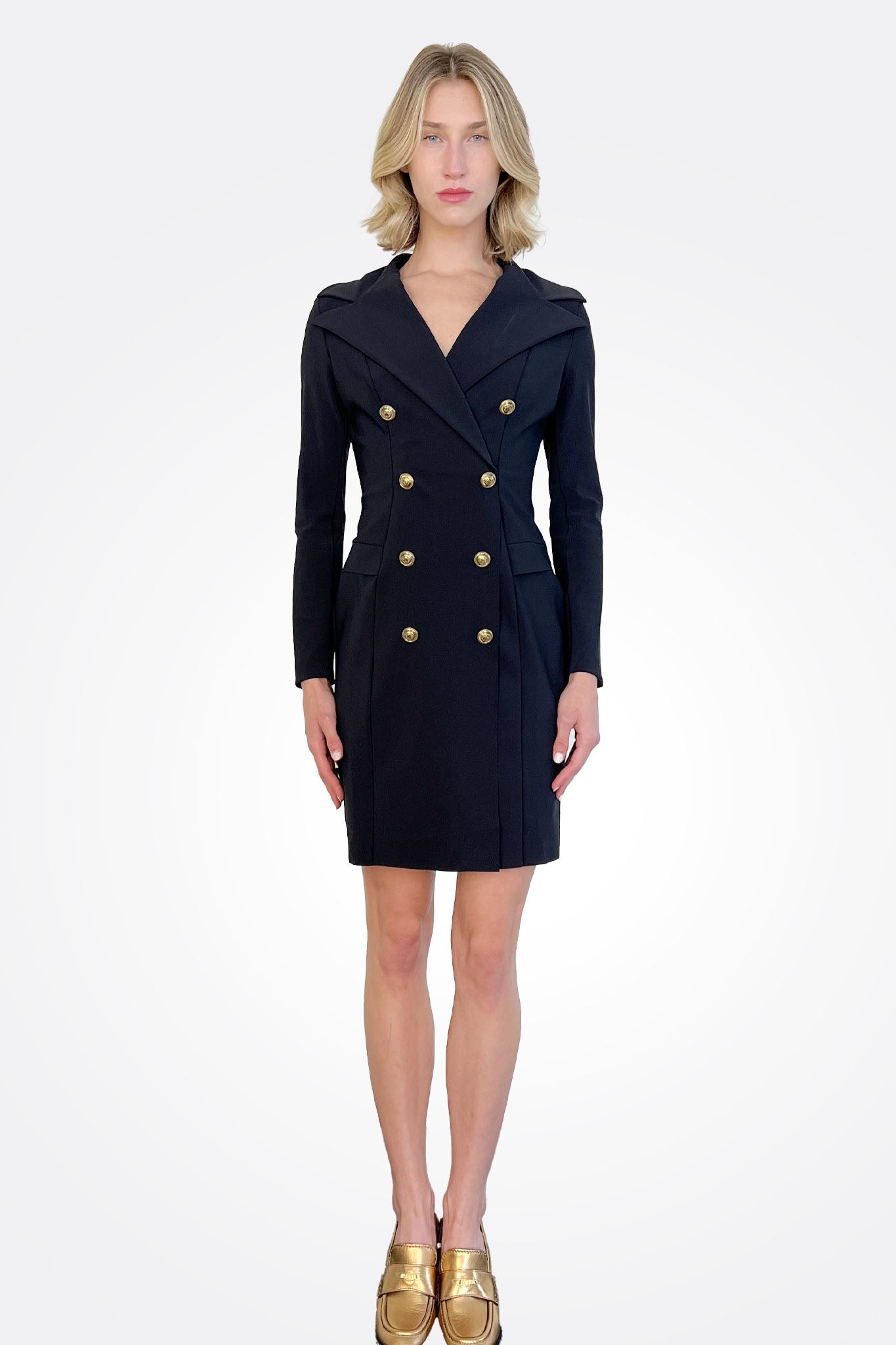 Disma Jersey Dress - Black by Chiara Boni | 25 South Boutiques