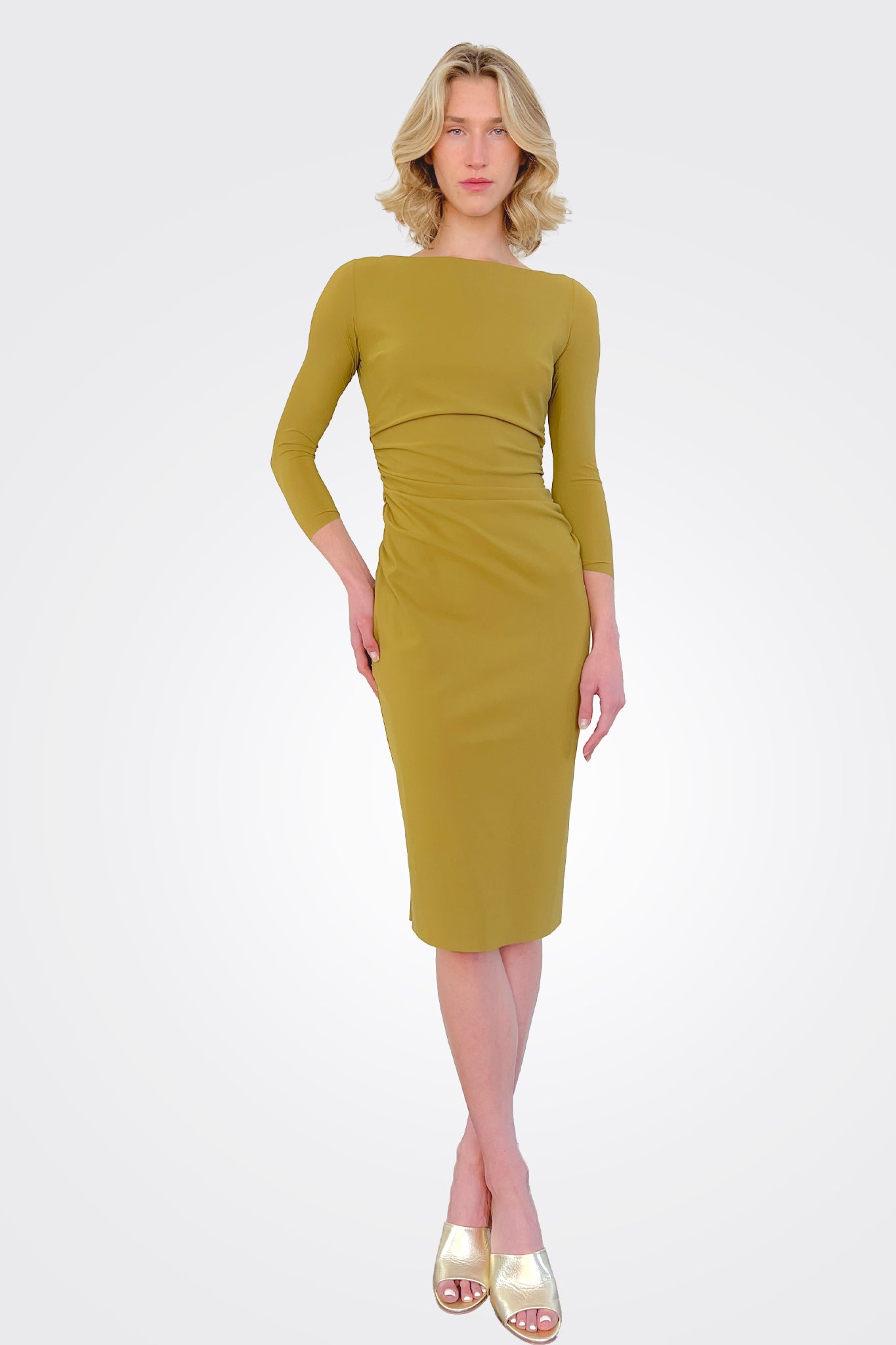 Miora Dress - Bright Olive by Chiara Boni | 25 South Boutiques
