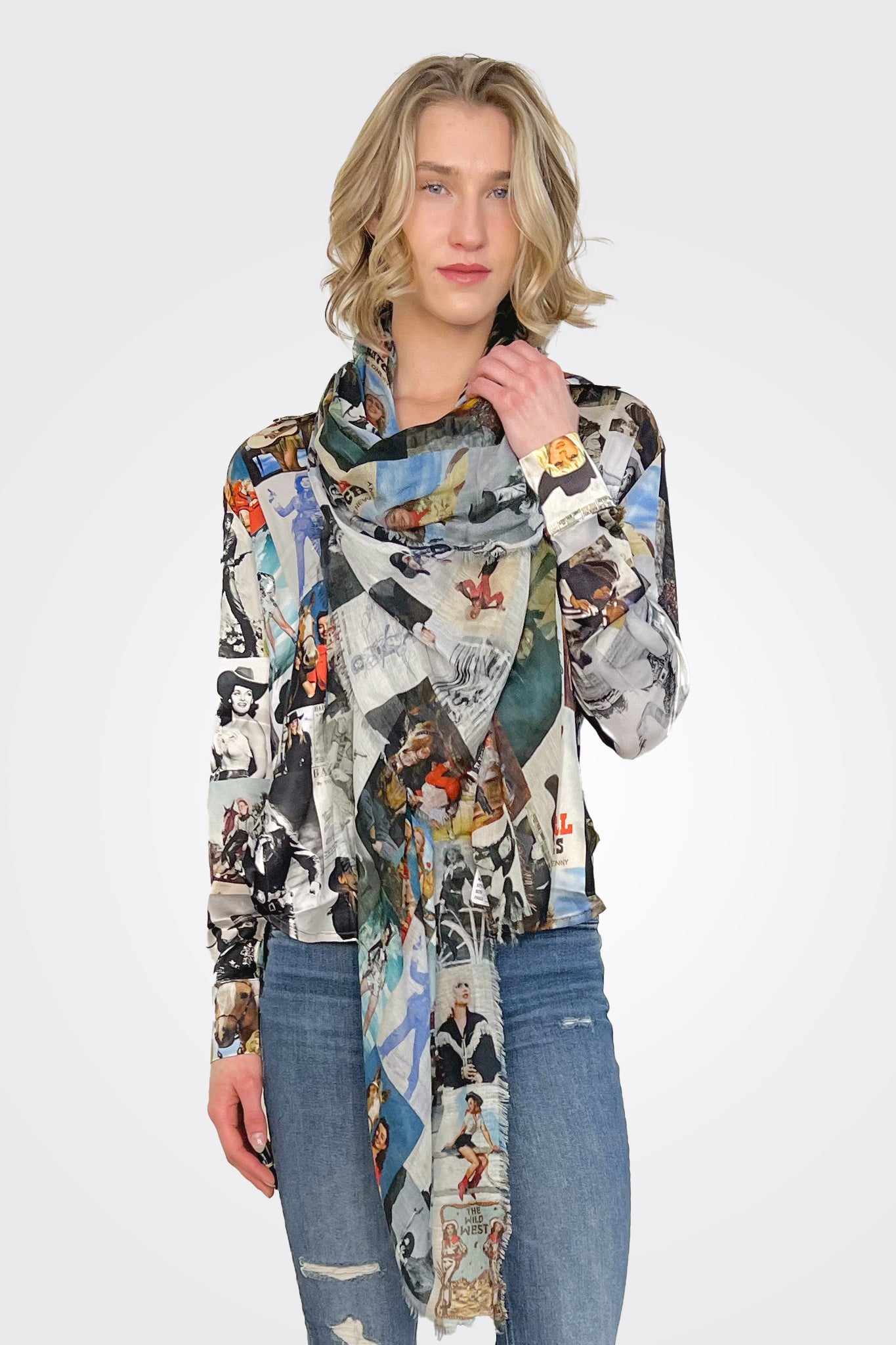 Large Scarf - Cowgirl by Unbreakable Evolution — alternate view