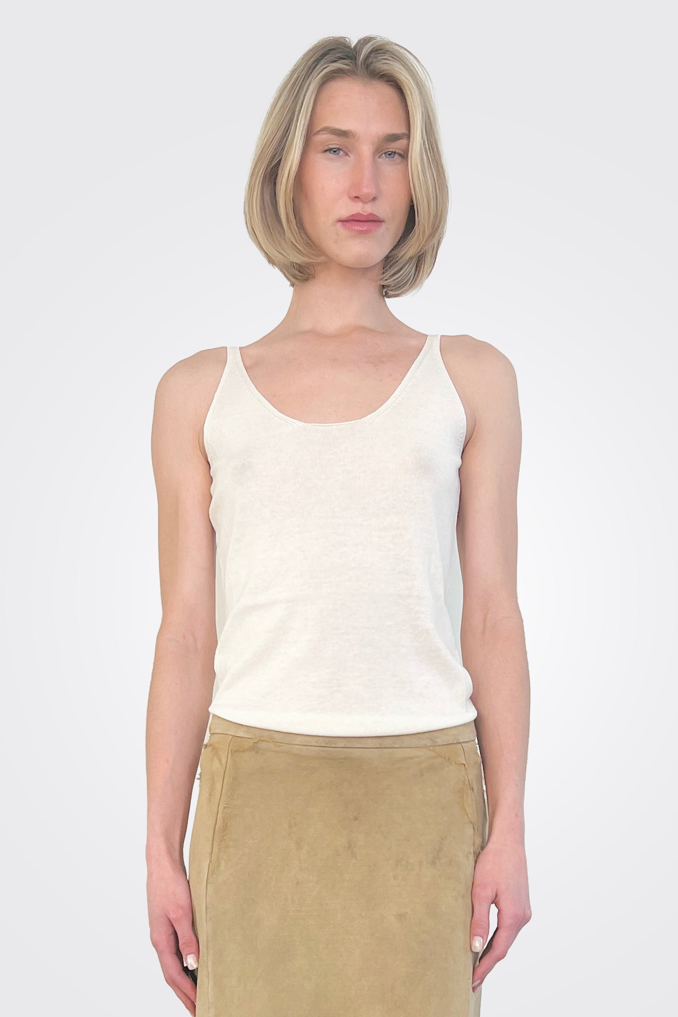 Knit Top - Chalk by Masnada — alternate view