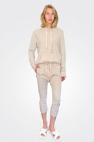 Basic Cotton 3/4 Long Pants - Chalk by Kristensen | 25 South Boutiques