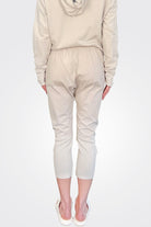 Basic Cotton 3/4 Long Pants - Chalk by Kristensen — view 3