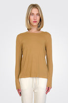 Soft Touch Semi Relaxed Crewneck - Chamois by Majestic | 25 South Boutiques
