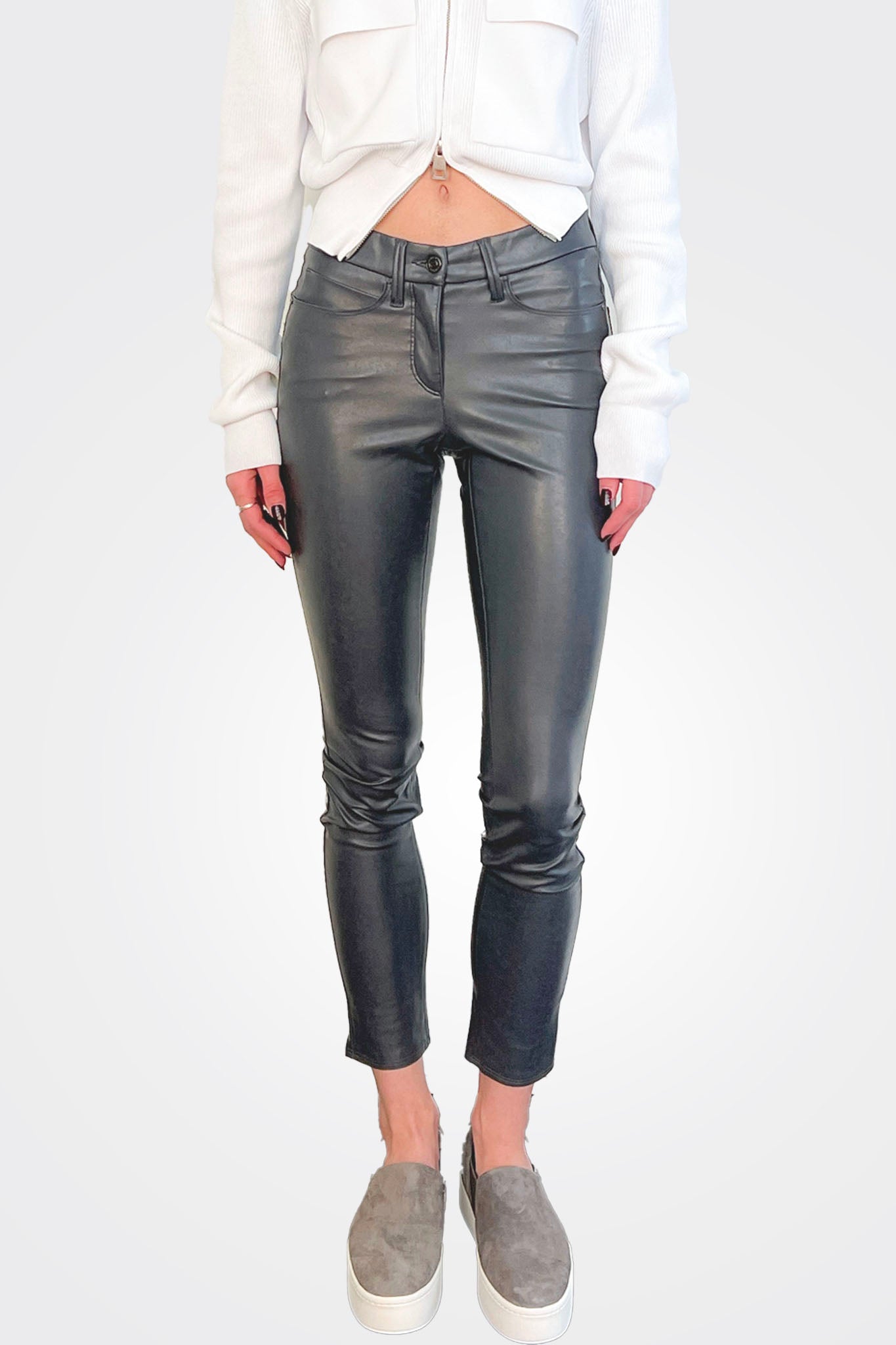 Ray 5 Pocket Pant - Charcoal by Cambio | 25 South Boutiques