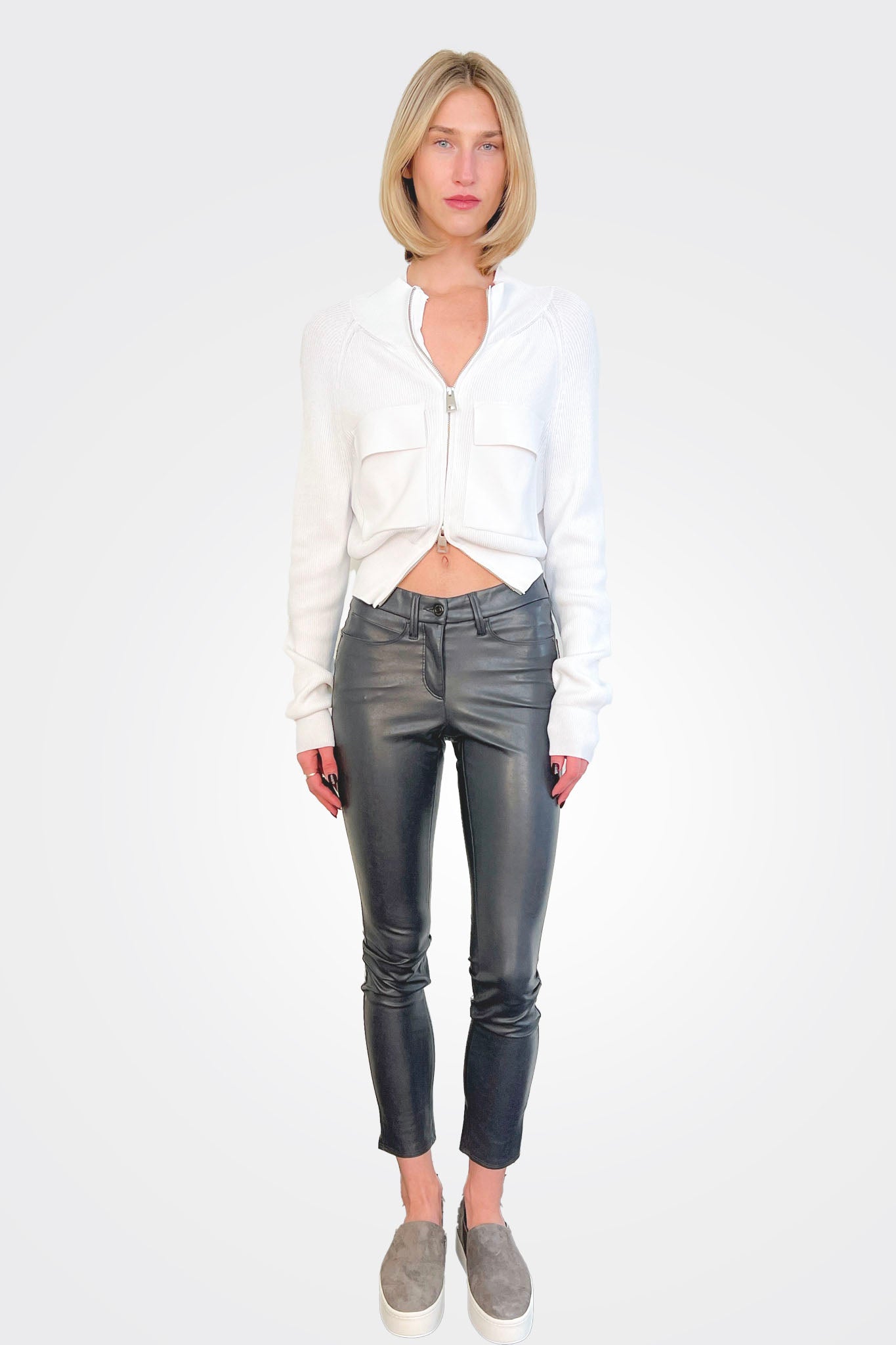 Ray 5 Pocket Pant - Charcoal by Cambio — alternate view