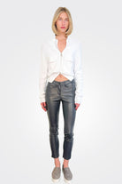 Ray 5 Pocket Pant - Charcoal by Cambio — alternate view