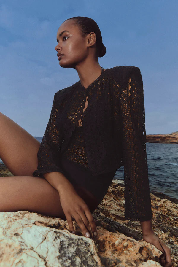 Tilma Jacket - Black by Charo Ruiz — alternate view