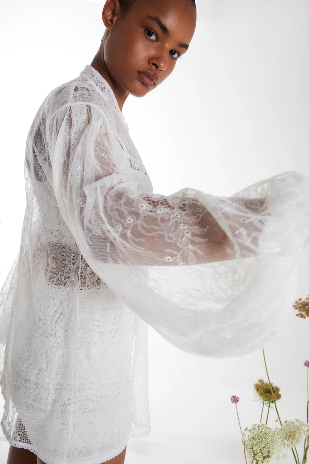 Caralle Blouse - White by Charo Ruiz — alternate view