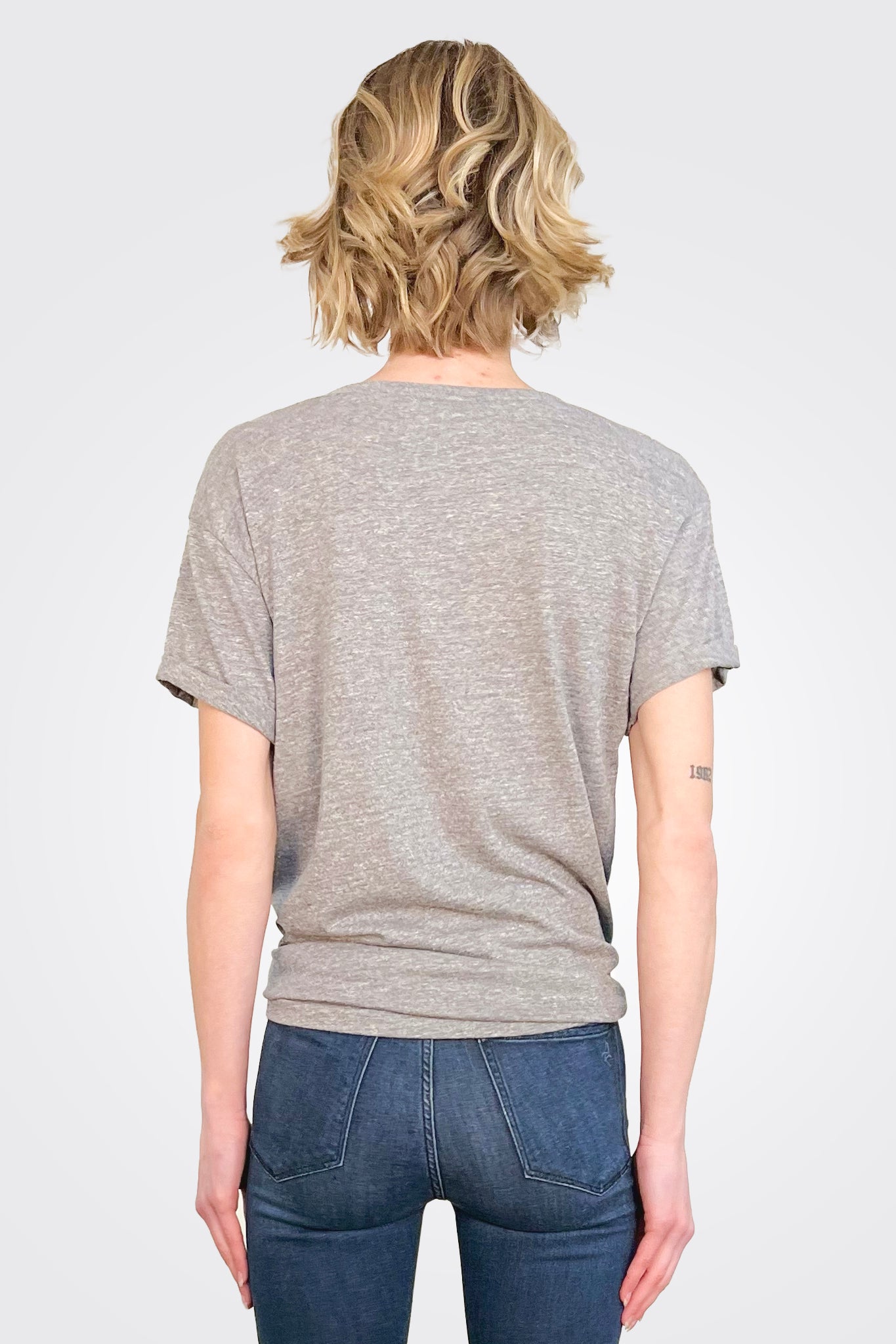 Rock N Roll Tiger Tee - Streaky Greay by Chaser — alternate view