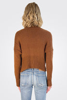 Jac Cropped Cardi - Chestnut by Wooden Ships — alternate view