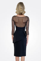 Skip Illusion Midi Dress - Black by Chiara Boni — view 3