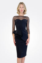 Skip Illusion Midi Dress - Black by Chiara Boni — alternate view