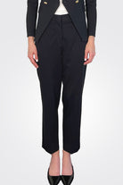 Carrot Oxford Trousers - Nero by Circolo — alternate view