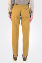 Cashmere Touch Chino Trousers - Liquirizia by Circolo — view 5