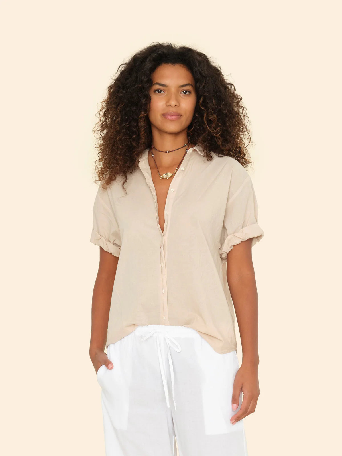 Channing Shirt - Parchment by Xirena | 25 South Boutiques