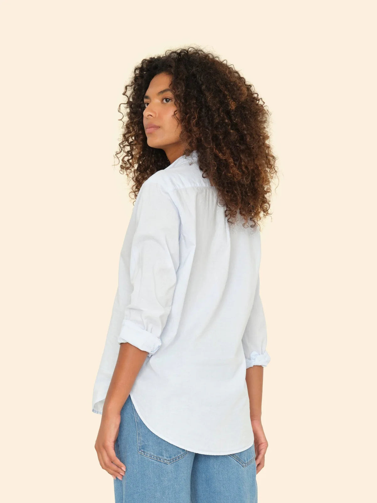 Beau Cotton Shirt - Skylight by Xirena — alternate view
