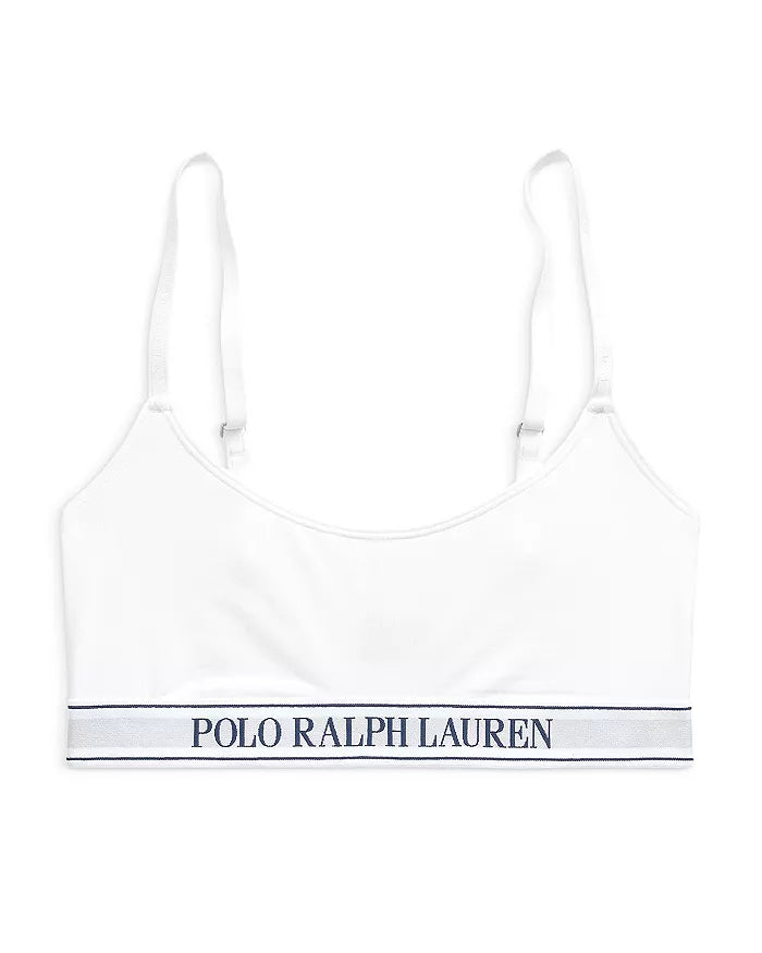 Logo Bralette - Cloud White by Polo Ralph Lauren — view 4