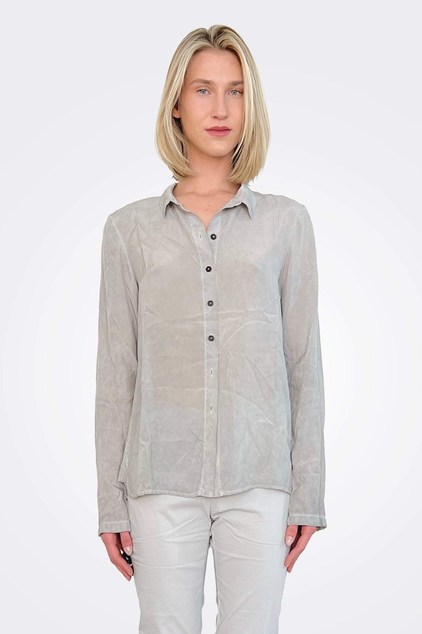 Button Up Blouse - Coal Cloud by Rundholz | 25 South Boutiques