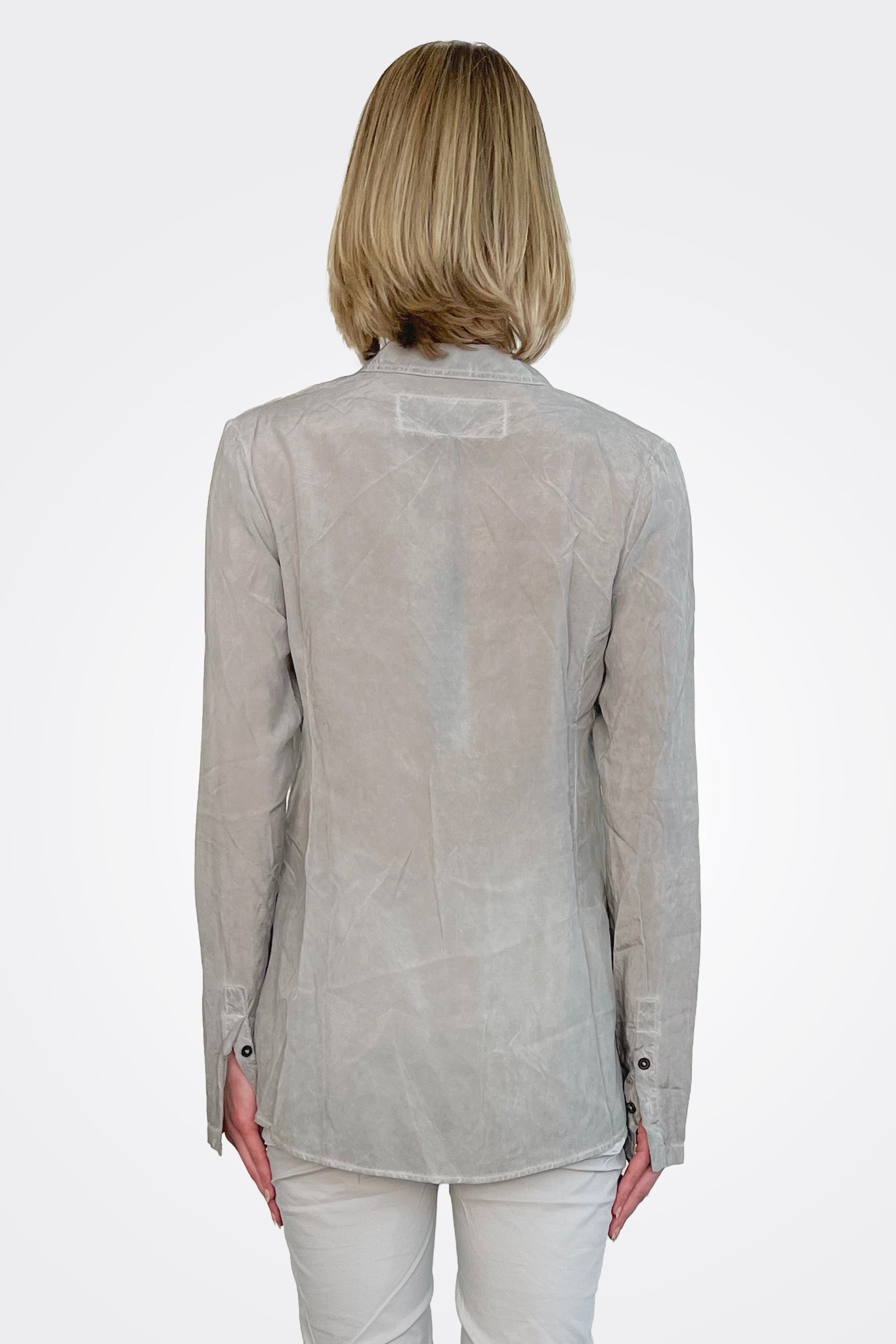 Button Up Blouse - Coal Cloud by Rundholz — alternate view