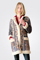 Lori Suede Sherpa Jacket - Charcoal by Johnny Was | 25 South Boutiques