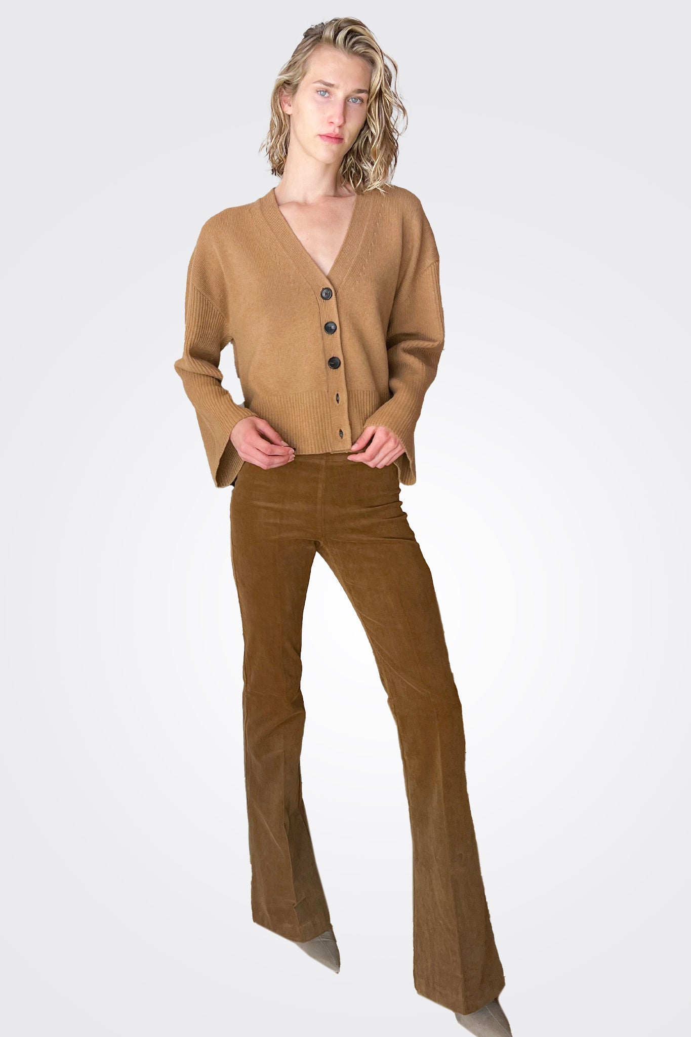 Bellini Fine Corduroy Pant - Cognac by Avenue Montaigne | 25 South Boutiques