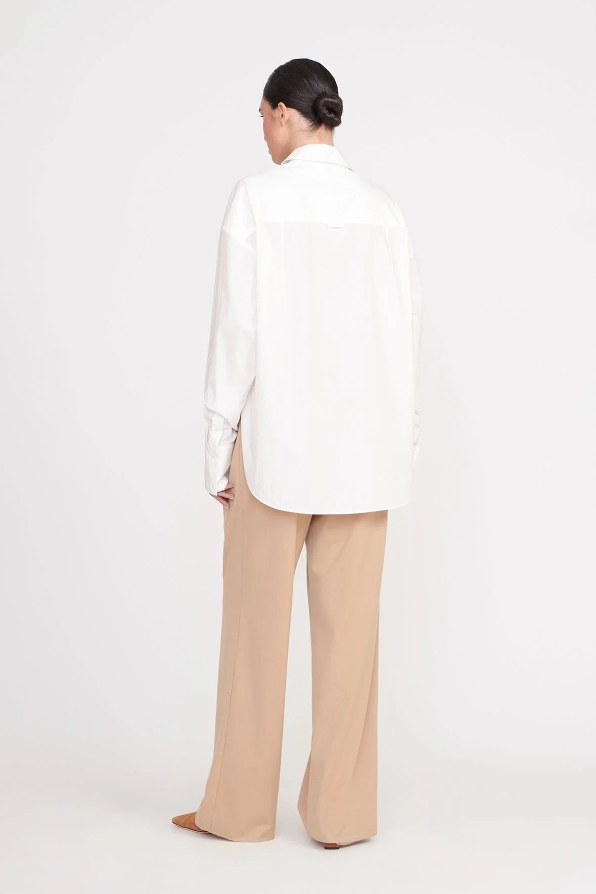 Colton Shirt - White by STAUD — view 5