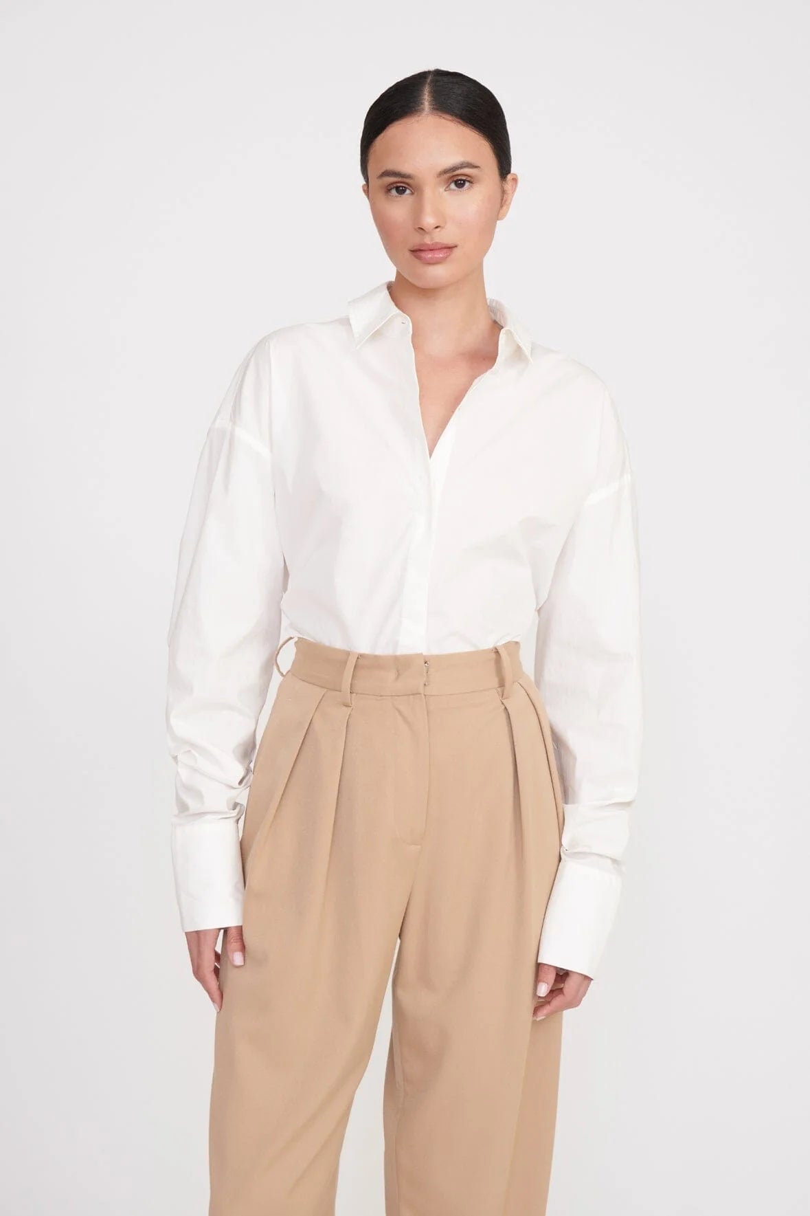 Colton Shirt - White by STAUD — alternate view