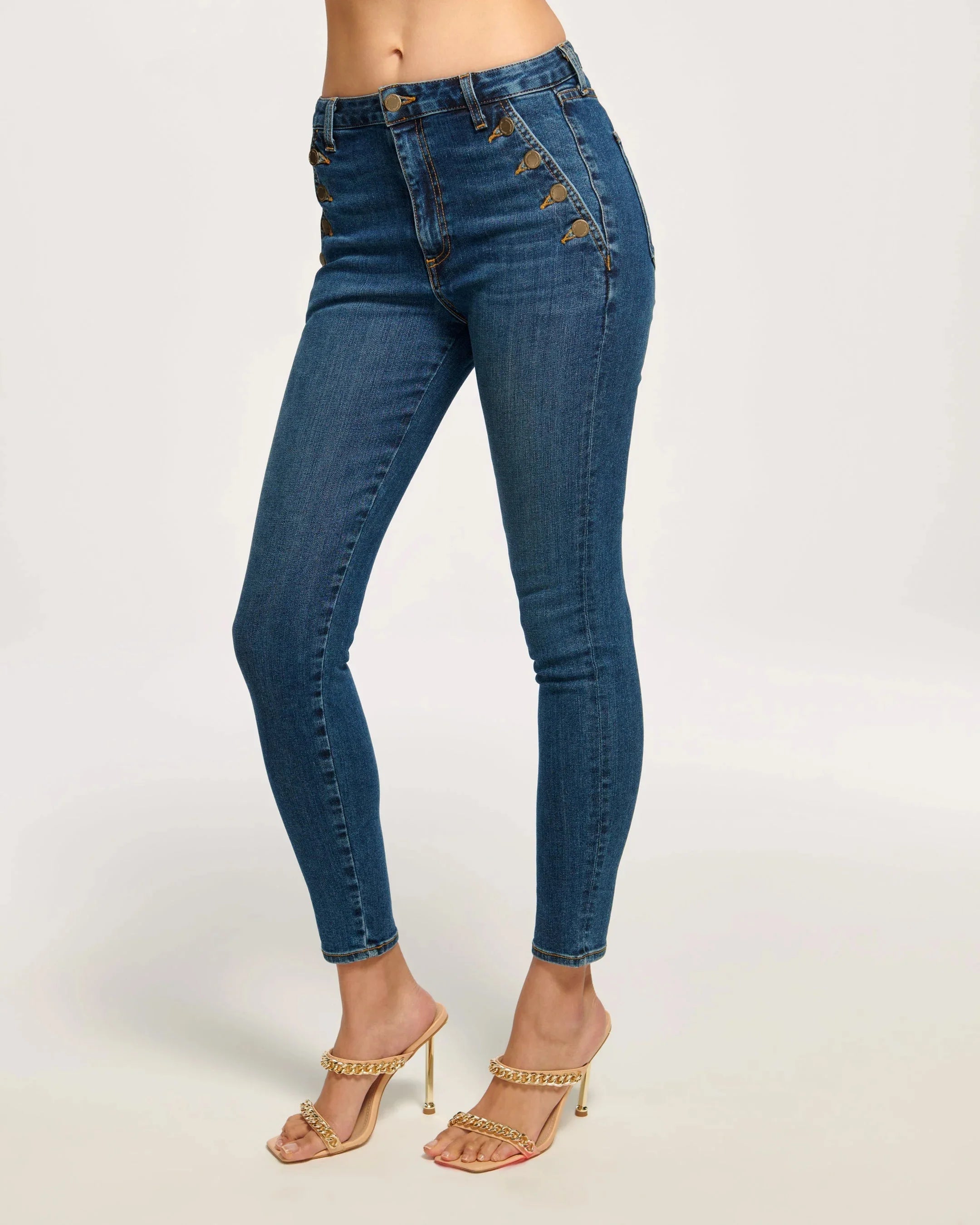 Helena High-Rise Skinny Jean - Medium Wash by Ramy Brook — alternate view