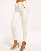 Helena High-Rise Skinny Jean - White by Ramy Brook — alternate view