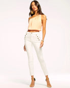 Helena High-Rise Skinny Jean - White by Ramy Brook | 25 South Boutiques