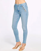 Helena High-Rise Skinny Jean - Light Wash by Ramy Brook — alternate view