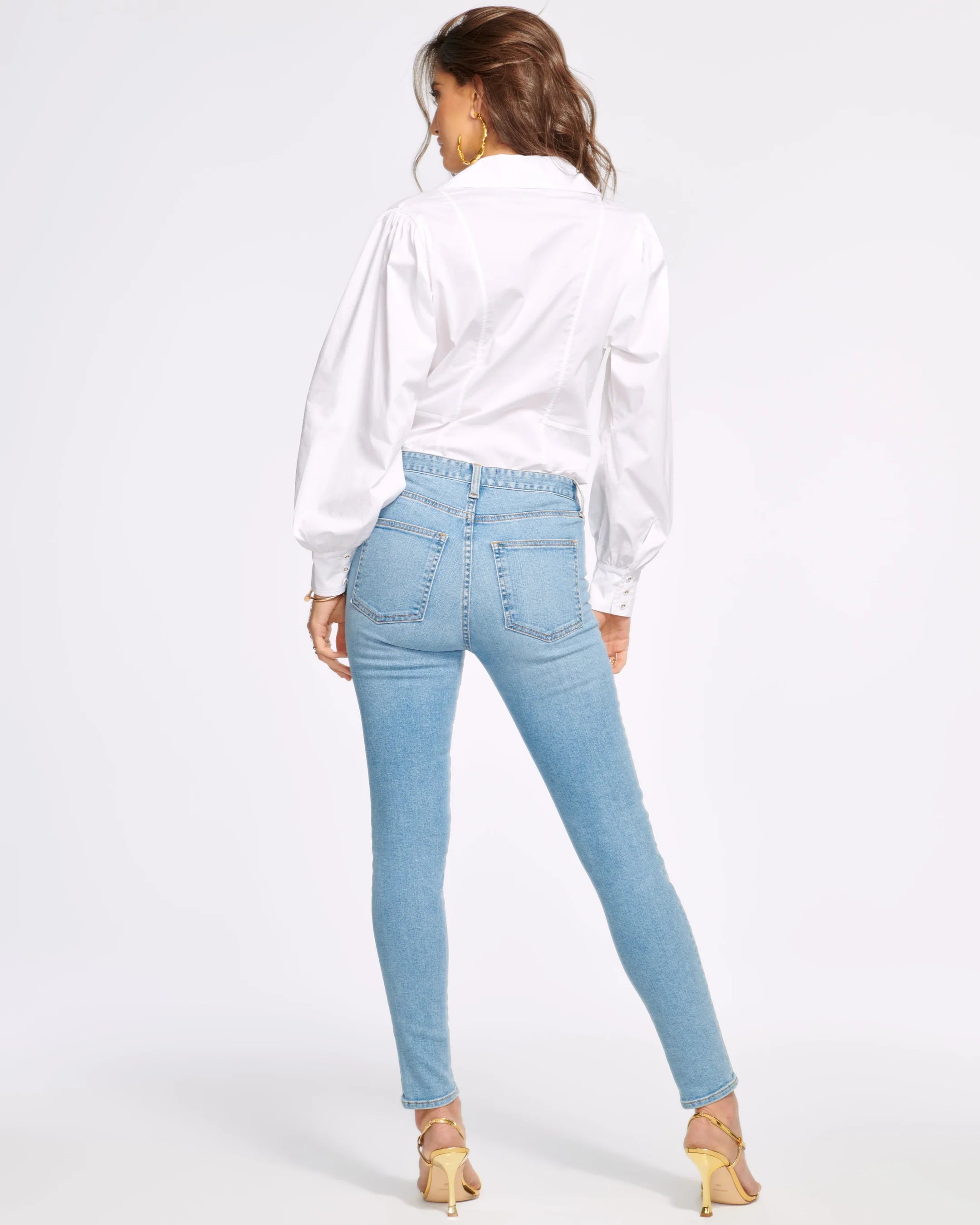 Helena High-Rise Skinny Jean - Light Wash by Ramy Brook — view 4
