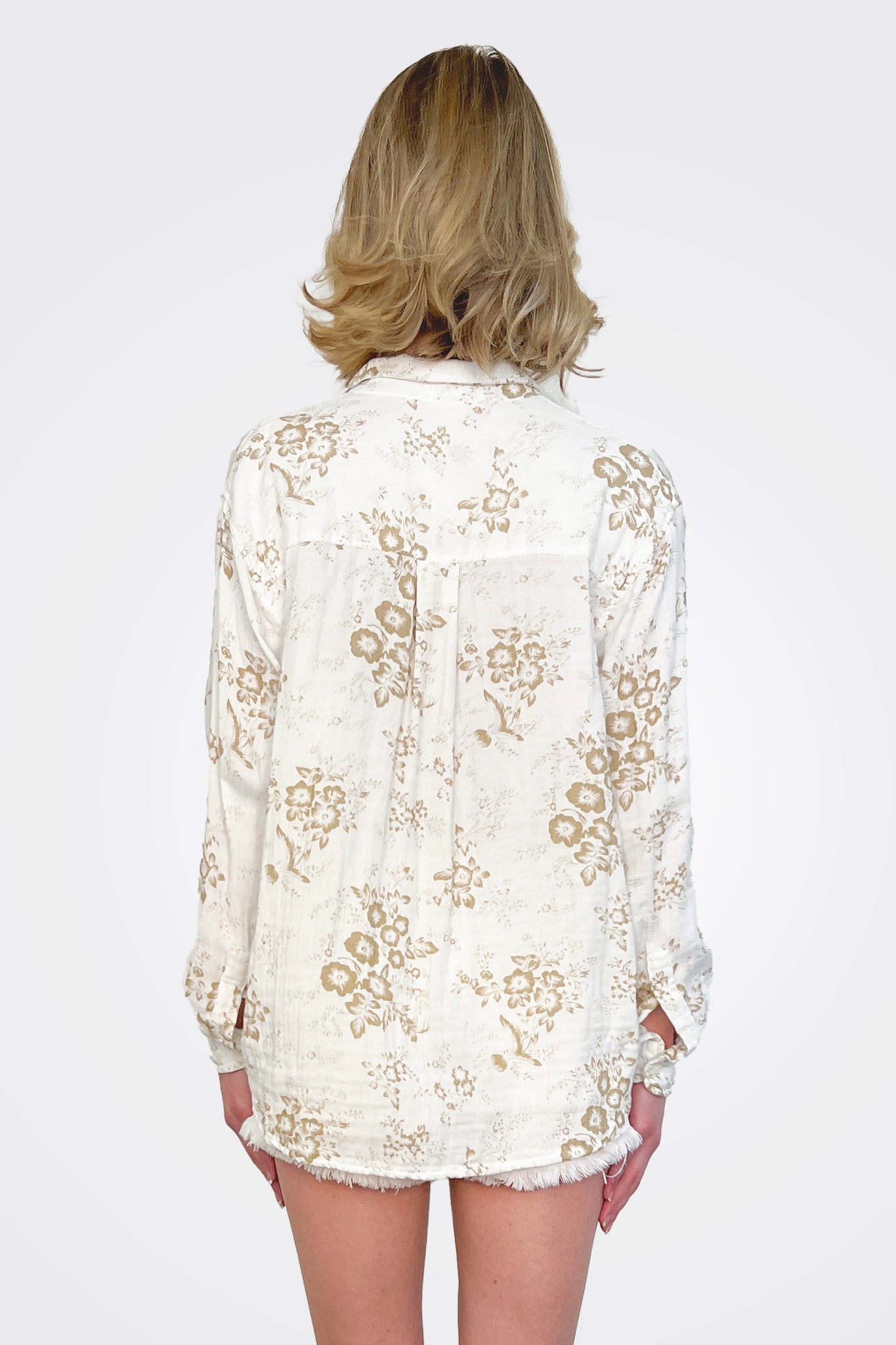 Joss Button Down Shirt - Washed Print by CP Shades — view 3