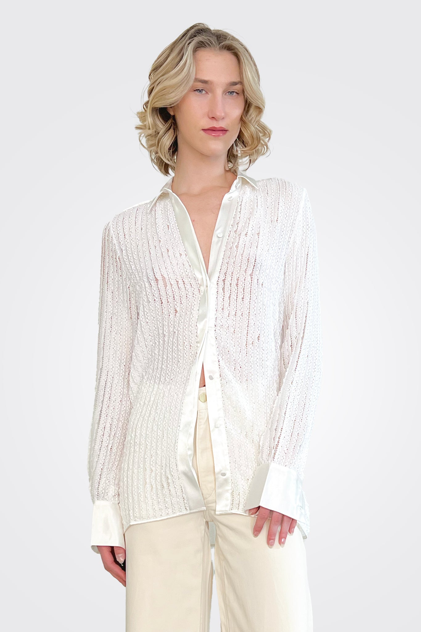 Achty Blouse - Natural White by Charo Ruiz — view 4