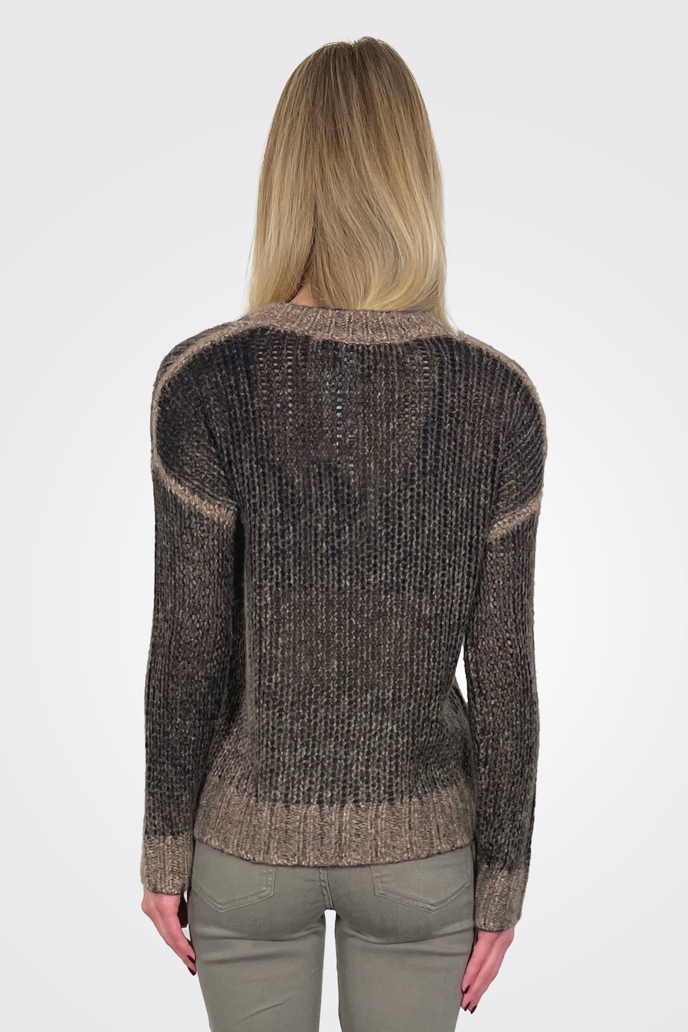 Inked Open Crew - Black Brownstone by Autumn Cashmere — alternate view