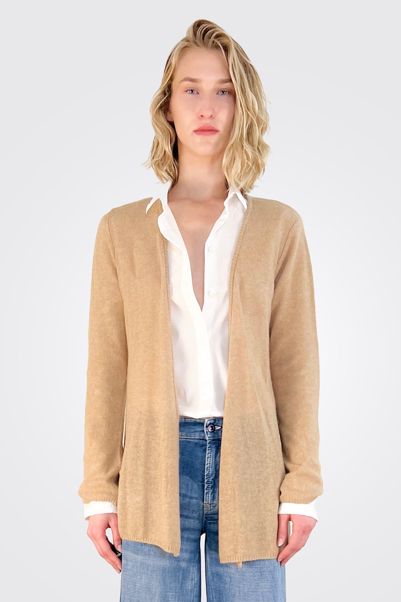 Cashmere Open Duster - Caramel by Minnie Rose | 25 South Boutiques