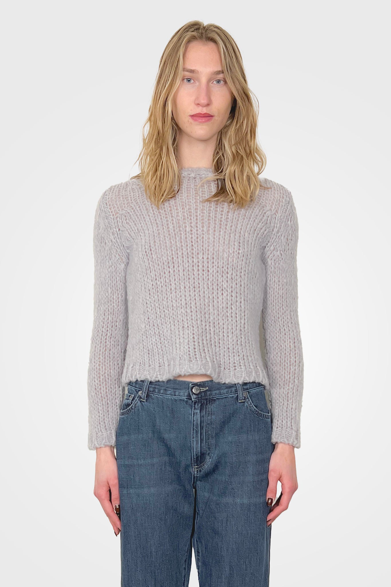 Crop Knit Cashmere Sweater - Grico by Private 0204 | 25 South Boutiques