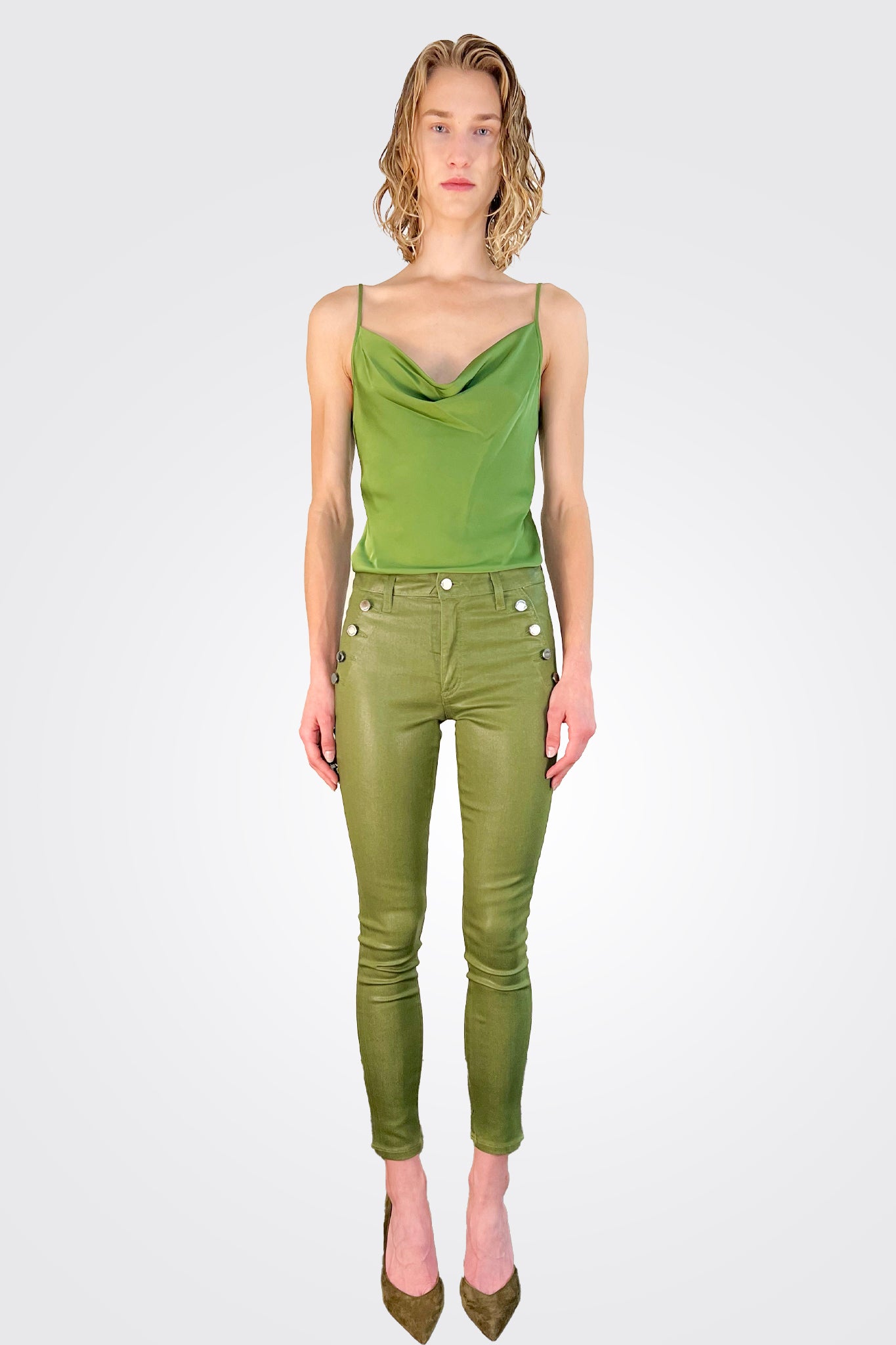 Helena Coated Skinny Jean - Spruce Coated by Ramy Brook | 25 South Boutiques