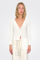 Cub Cardigan - White by Paper Temples | 25 South Boutiques