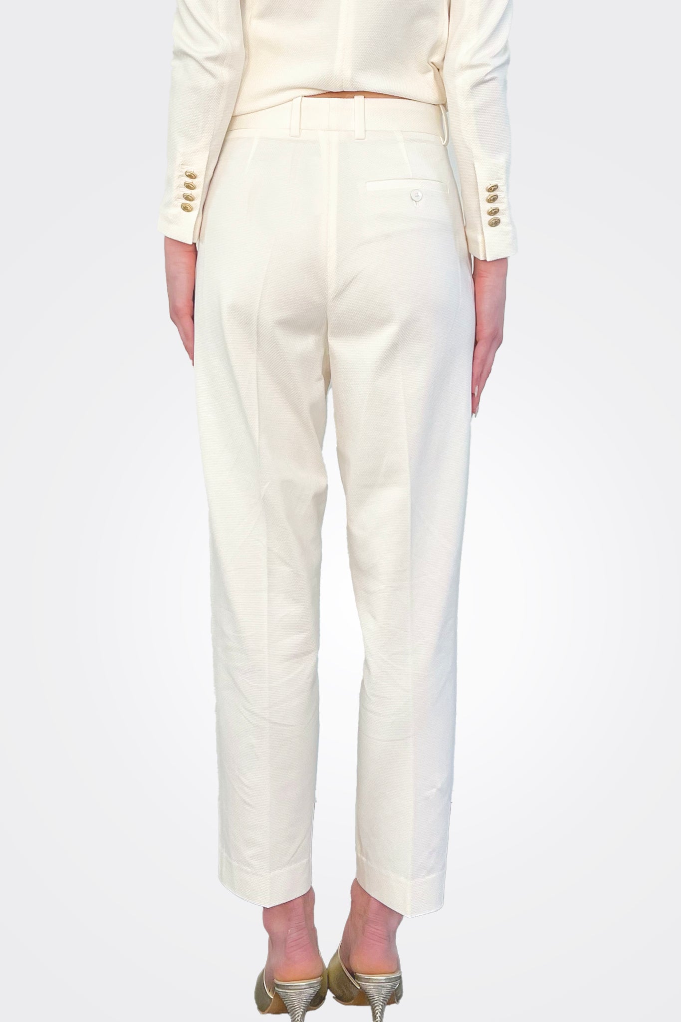 Carrot Oxford Trousers - Latte by Circolo — view 4